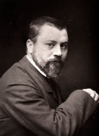 El artista Désiré-Jules Lubin retratado con motivo del Salón de París, 1885 de French Photographer